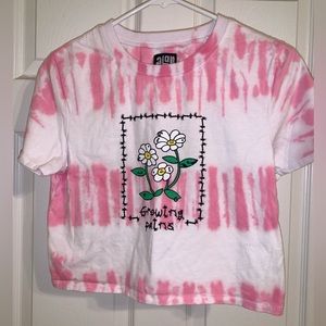 ALAB tie dye cropped t-shirt
